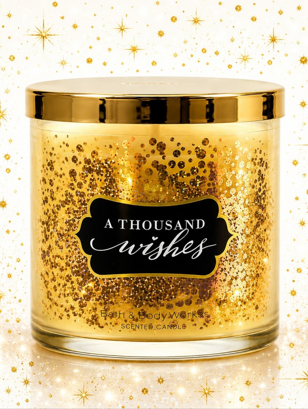 Bath & Body Works A Thousand Wishes Gold Scented Candle
